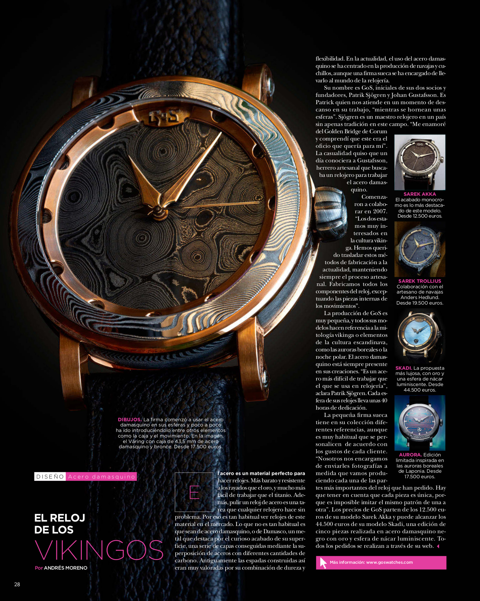 GoS Featured in Fuera de Serie October issue