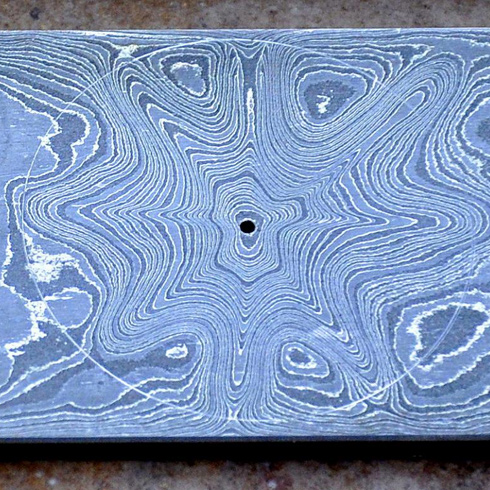 Wildflower damascus steel